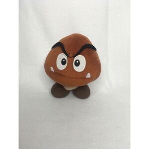Nintendo Super Mario Goomba Plush Toy 6" Soft Stuffed Brown‎ & White
